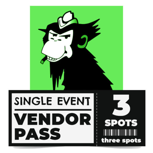 One-Time Vendor Pass - 3 Spots