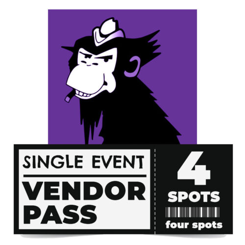 One-Time Vendor Pass - 4 Spots